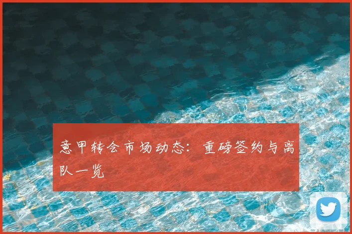 意甲转会市场动态：重磅签约与离队一览